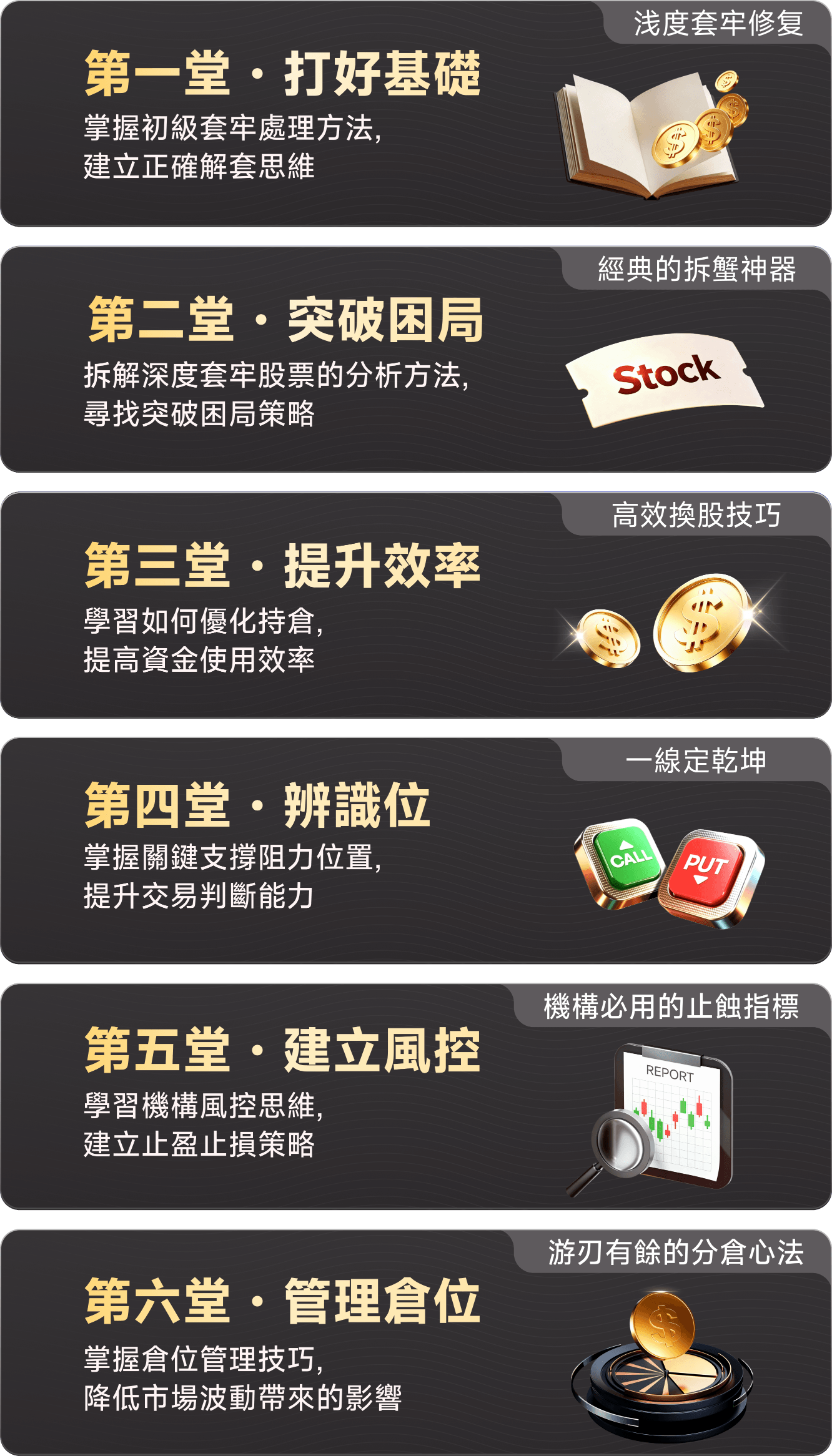 六堂課程